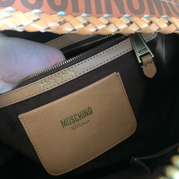 Moschino calf skin spongebob backpack main image 16